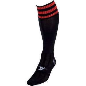 Precision Childrens/Kids 3 Stripe Pro Soccer Socks / Black/Red